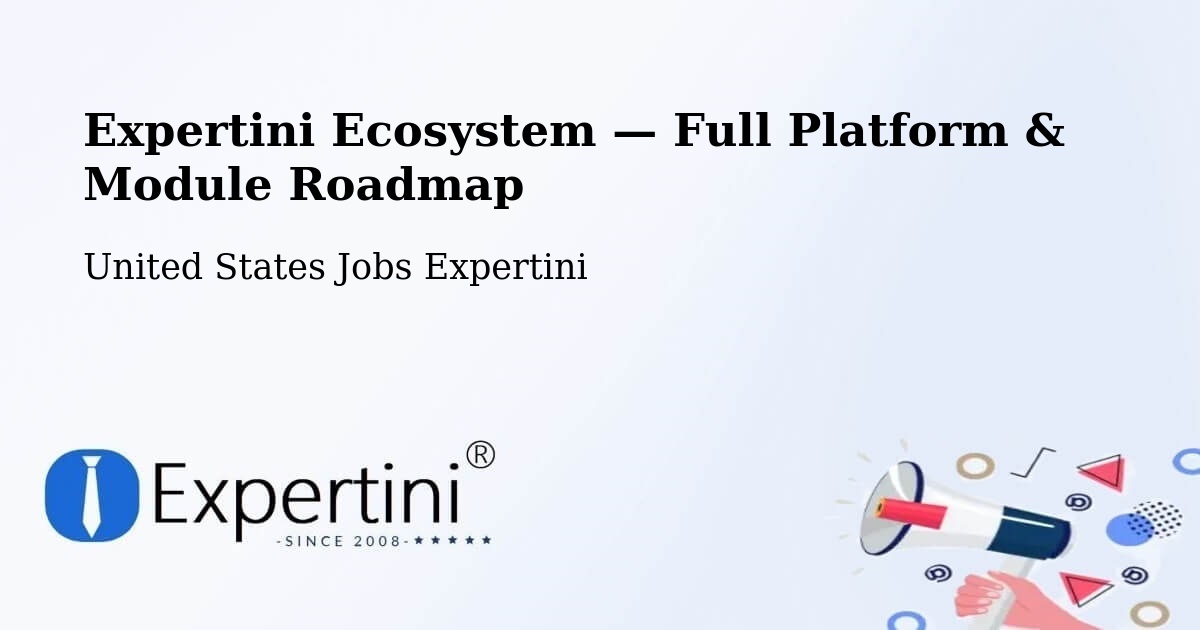Expertini Ecosystem — Full Platform & Module Roadmap – Maple Lake
